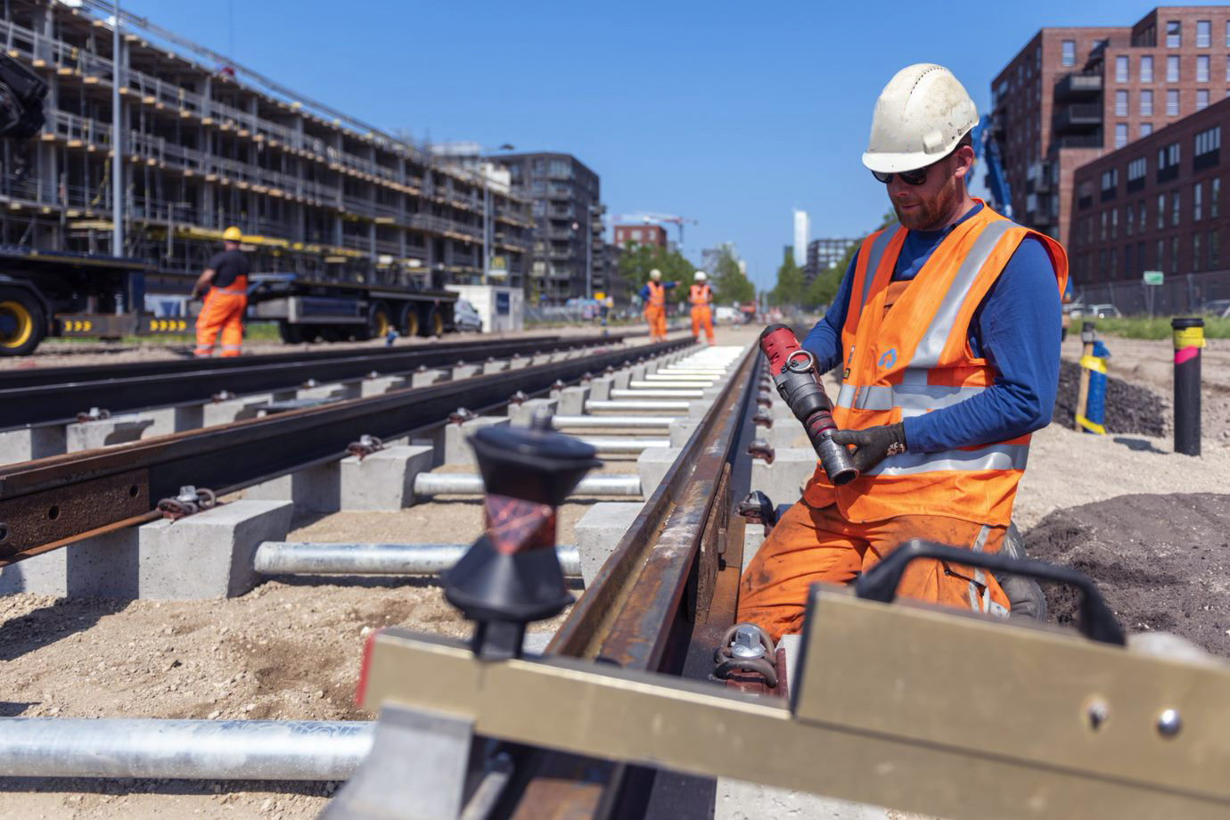 Werken aan trambaan 